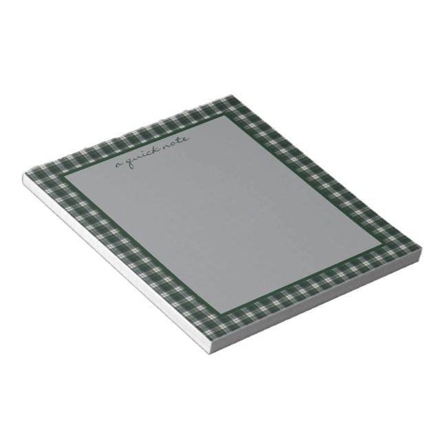 Bloco De Notas Campbell Dress Modern Original Scottish Tartan  (Inclinado)