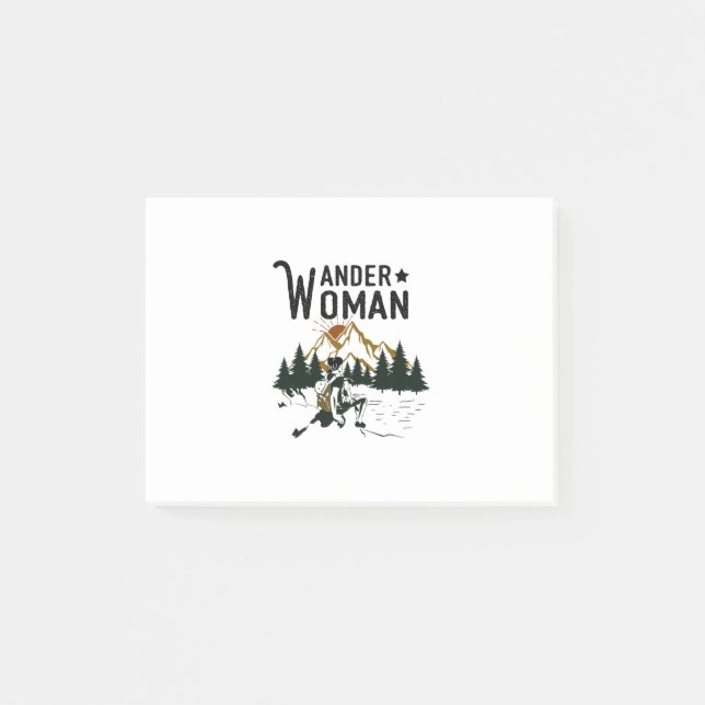 Bloco De Notas Camper Gift | Wander Woman Birthday (Frente)