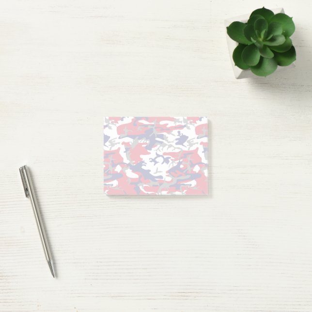 Bloco De Notas Camuflagem, Azul Branco Vermelho Cinza, Militar, E (Escritótio)