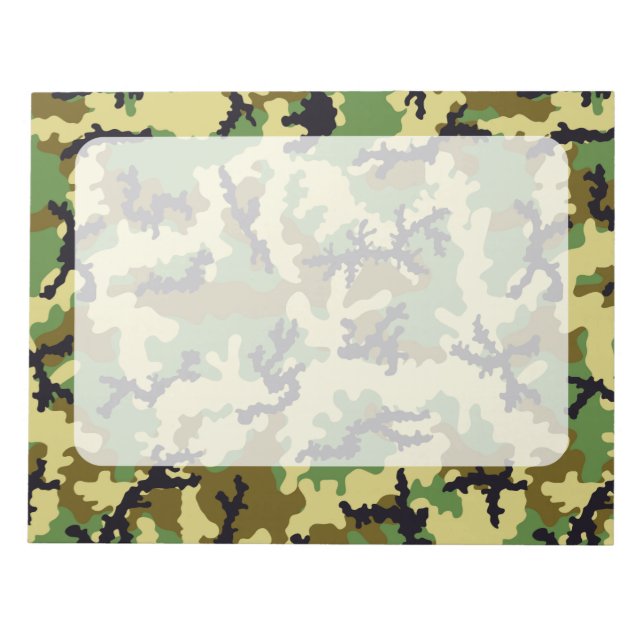 Bloco De Notas Camuflagem florestal (Frente)