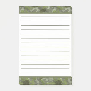Bloco De Notas Camuflagem Militar Caçadora Verde Masculina