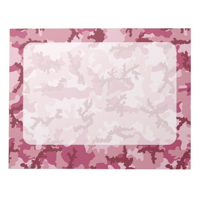 Bloco De Notas Camuflagem rosa (Frente)