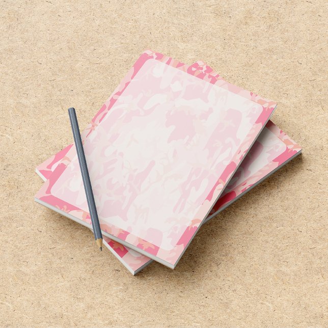 Bloco De Notas Camuflagem Rosa, Militar, Exército (Criador carregado)
