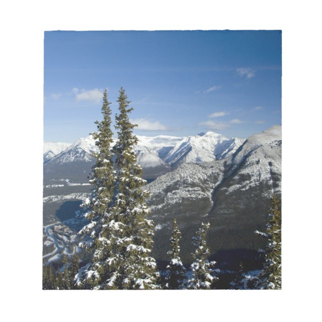 Bloco De Notas Canadá, Alberta, Banff. Vistas do Vale Bow (Frente)