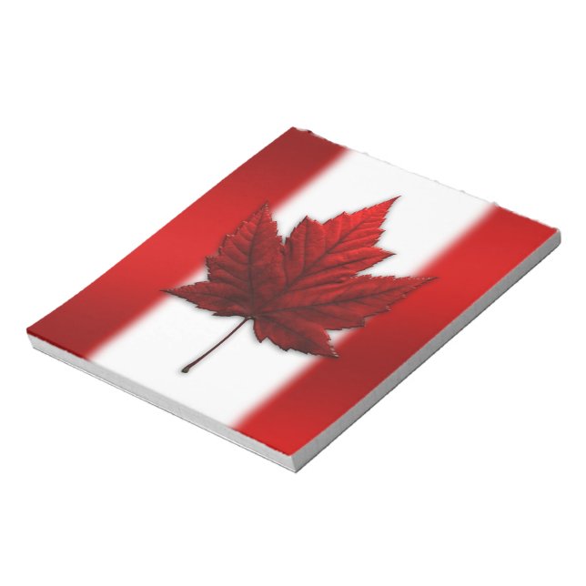 Bloco De Notas Canadá Flag Souvenir Notepad Canada Gift Notepads (Invertido)