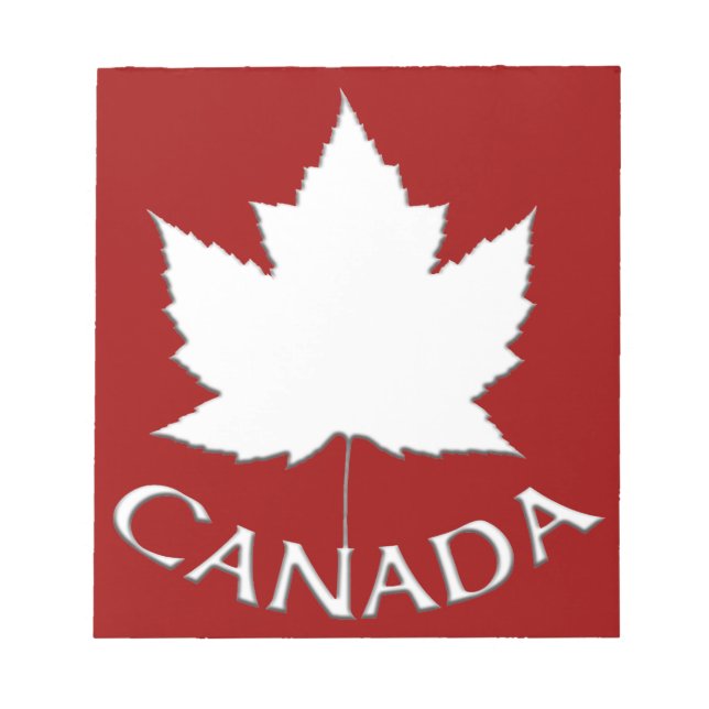 Bloco De Notas Canadá Flag Souvenir Notepad Canada Gifts (Frente)