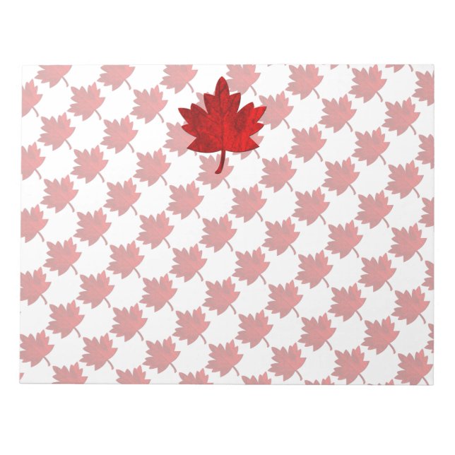 Bloco De Notas Canada-Maple Leaf por Shirley Taylor (Frente)