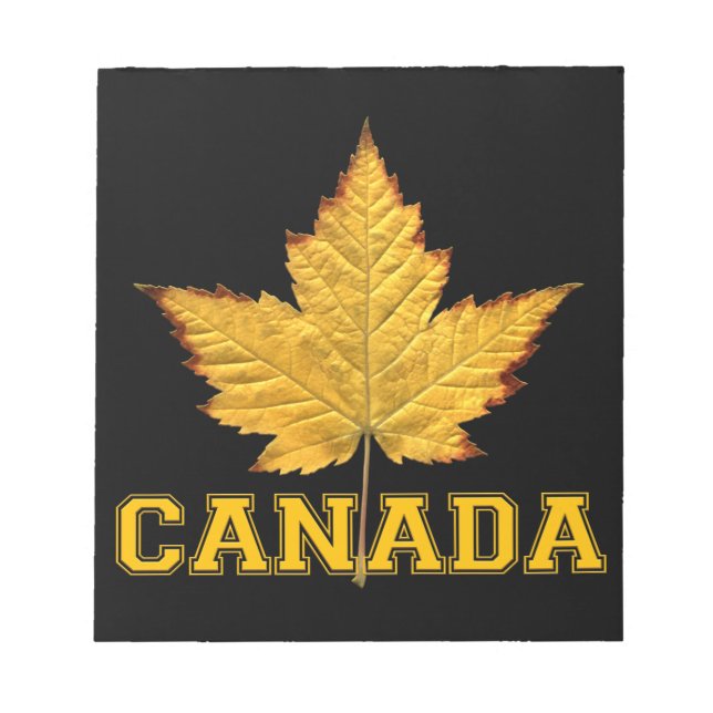 Bloco De Notas Canadá Maple Leaf Souvenir Canada Varsity Notepad (Frente)