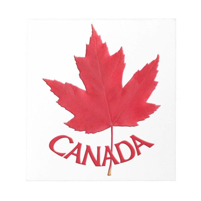 Bloco De Notas Canadá Maple Leaf Souvenir Notepad Canada Gifts (Frente)