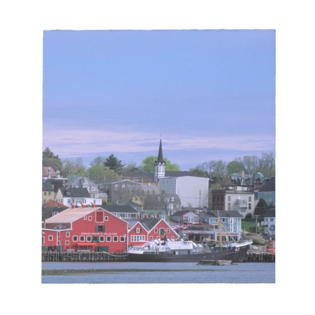 Bloco De Notas Canadá, Nova Escócia. A perspectiva de Lunenburg,  (Frente)