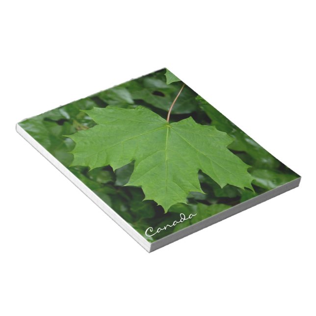 Bloco De Notas Canadá Souvenir Notepad Canada Maple Leaf Gifts (Inclinado)