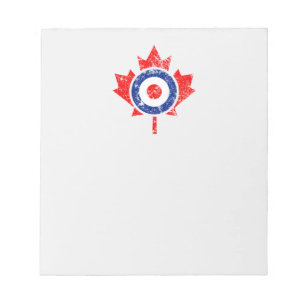 Bloco De Notas Canadiano Maple Leaf Roundel Grunge Mod CANADA