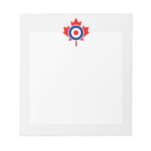 Bloco De Notas Canadiano Maple Leaf Roundel Mod CANADA