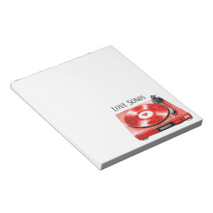 Bloco De Notas Canções de Amor Red Heart Record