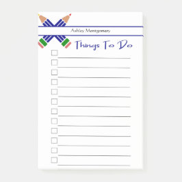 Bloco De Notas Canetas Coloridas A Fazer