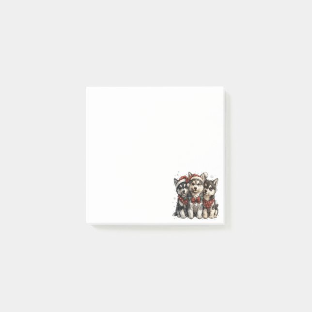 Bloco De Notas Caninos de Rouco de Natal (Frente)