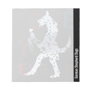 Bloco De Notas Caninos german shepherd