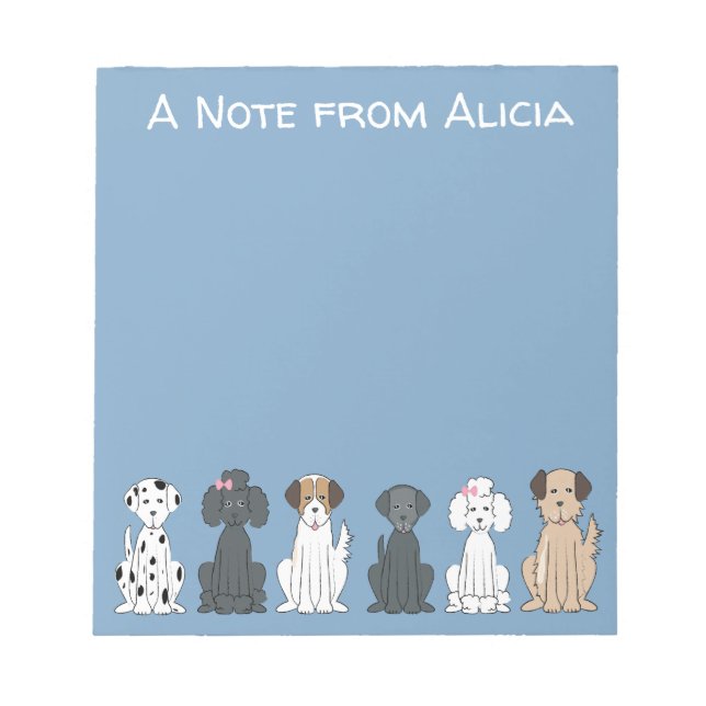 Bloco De Notas Caninos Sorridentes (Frente)