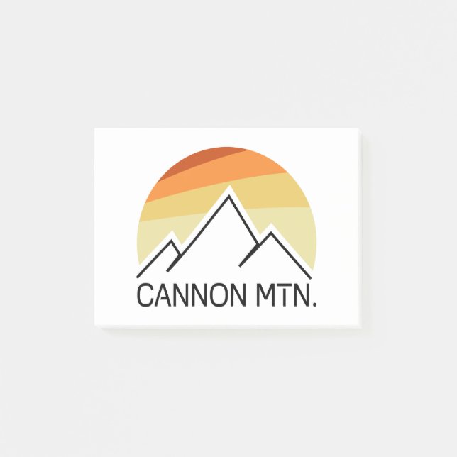 Bloco De Notas Cannon Mountain New Hampshire Retro (Frente)
