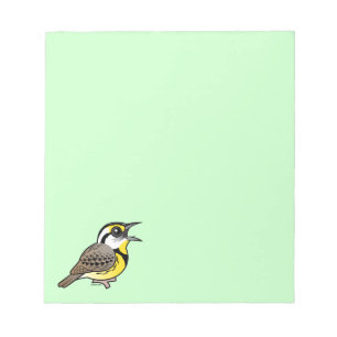 Bloco De Notas Canto Meadowlark oriental