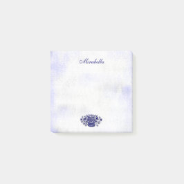 Bloco De Notas Canvas azul-russa azul-espumante branco-verso com 