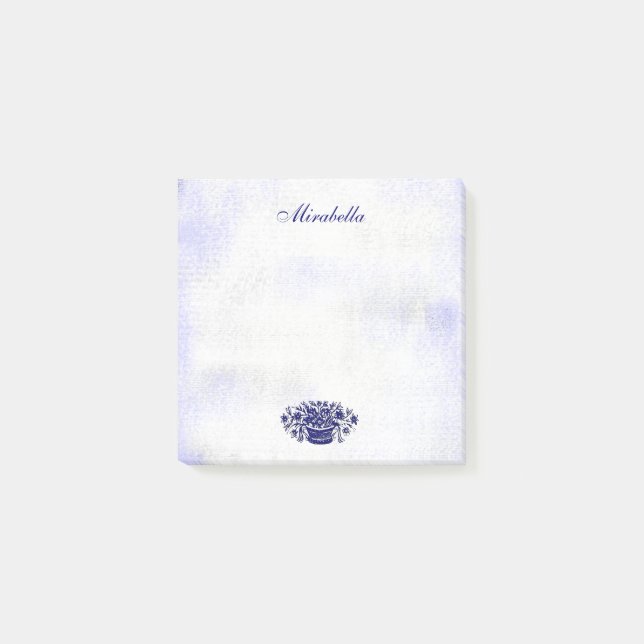 Bloco De Notas Canvas azul-russa azul-espumante branco-verso com  (Frente)