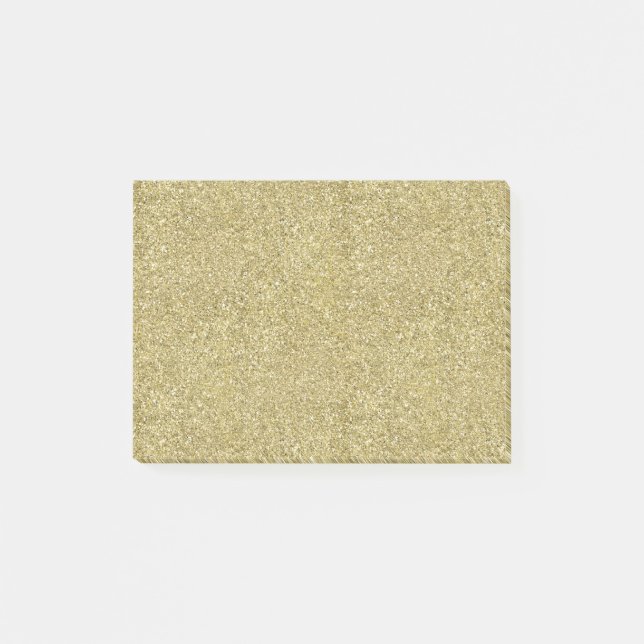 Bloco De Notas Canvas brilhantes do ouro do Shimmer (Frente)