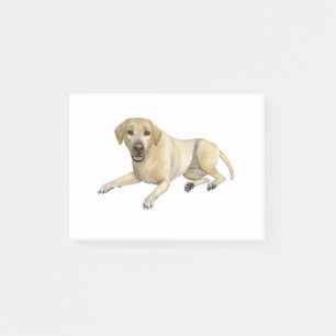 Bloco De Notas Cão bege de Labrador que encontra-se para baixo