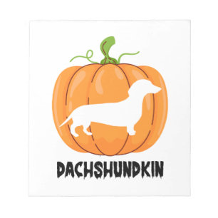 Bloco De Notas Cão Dachshund de Halloween
