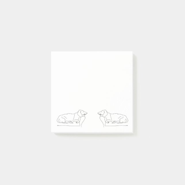 Bloco De Notas Cão Dachshund Dormindo (Frente)