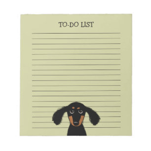 Bloco De Notas Cão-De-Cão-De-Cão-De-Cachinho-De-Centeado-Longo