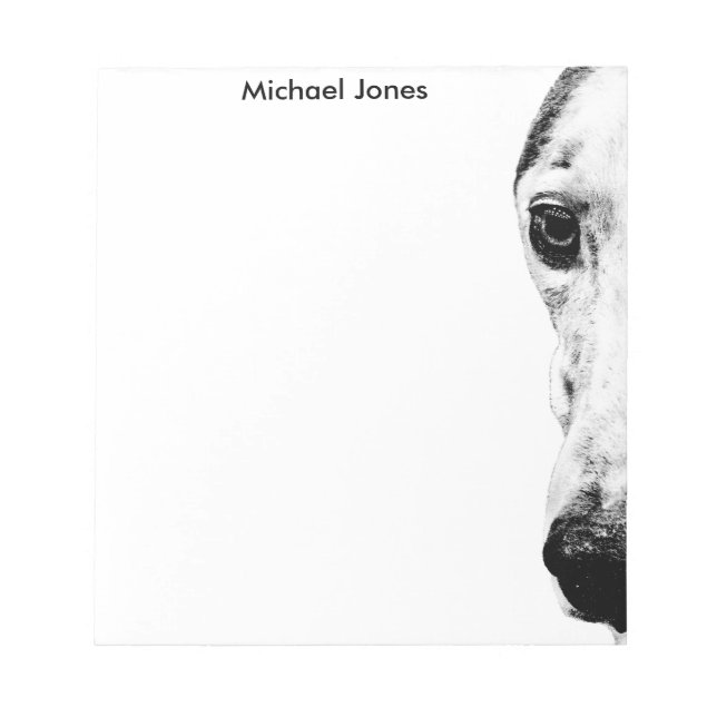 Bloco De Notas Cão de chicote (Frente)