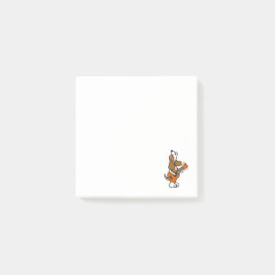 Bloco De Notas Cão Engraçado Canto e Tocando Violão