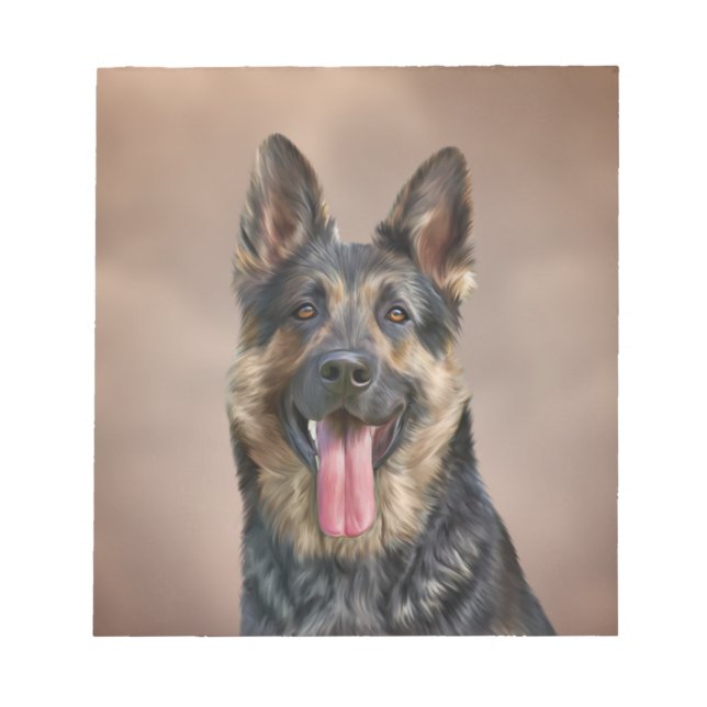 Bloco De Notas cão german shepherd (Frente)