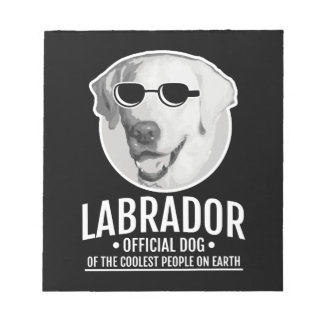 Bloco De Notas Cão Oficial Labrador Das Pessoas Mais Frescas