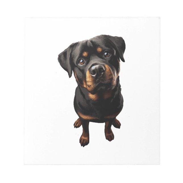 Bloco De Notas cão rottweiler (Frente)