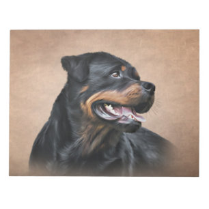 Bloco De Notas Cão rottweiler