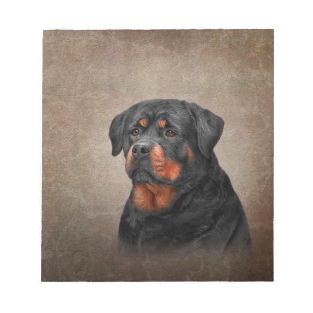 Bloco De Notas cão rottweiler (Frente)