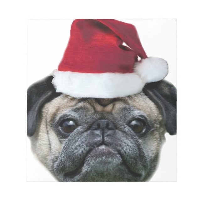 Bloco De Notas Cãozinho de Natal (Frente)
