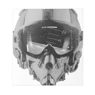 Bloco De Notas Capacete e Altímetro do Piloto de Combate