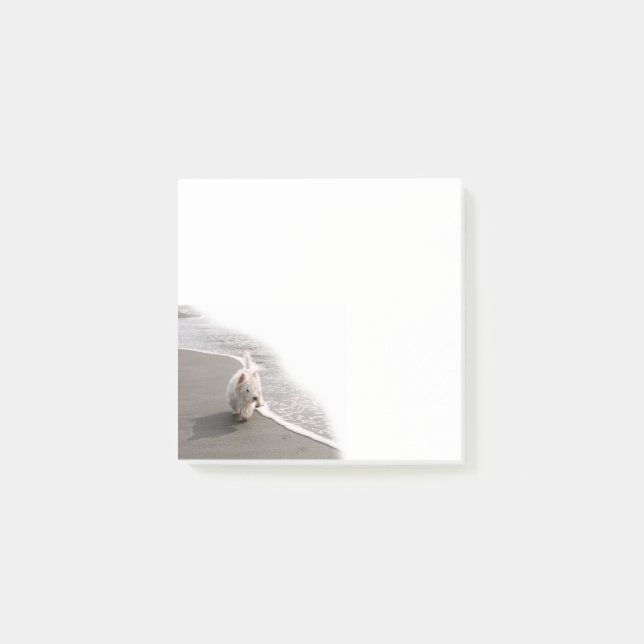 Bloco De Notas Capacitação de imagens Westie 3x3 (Frente)