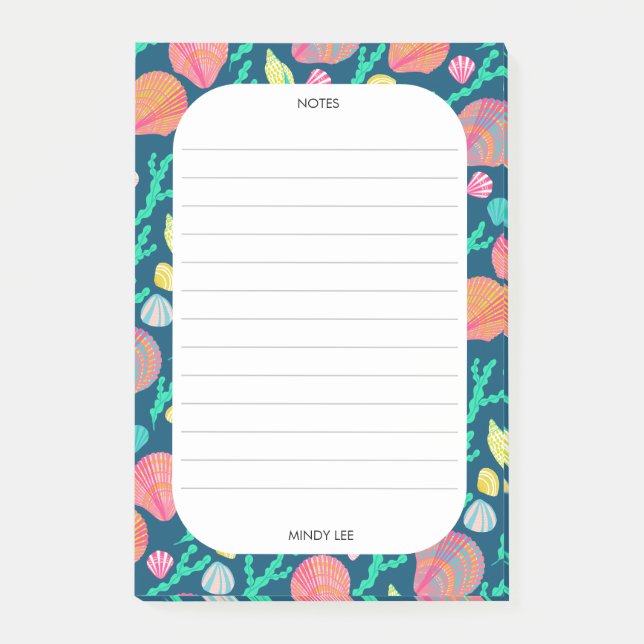 Bloco De Notas Capas de Mar PERSONALIZADAS Compras de Borda do Ma (Frente)