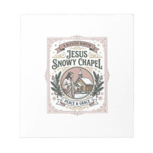 Bloco De Notas Capela Jesus Snowy Capela Jesus Snowy Fé Cristã