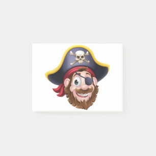 Bloco De Notas Capitão Personagem de desenho animado Mascot