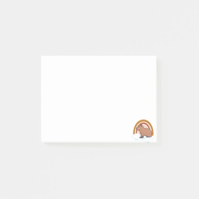 Bloco De Notas Capivara Animal de Estimação (Frente)
