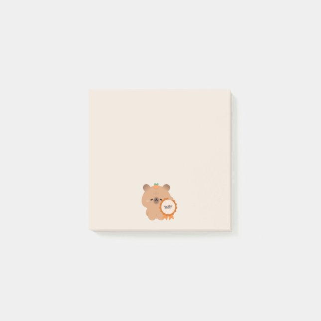 Bloco De Notas Capivara Delulu Certificada (Frente)