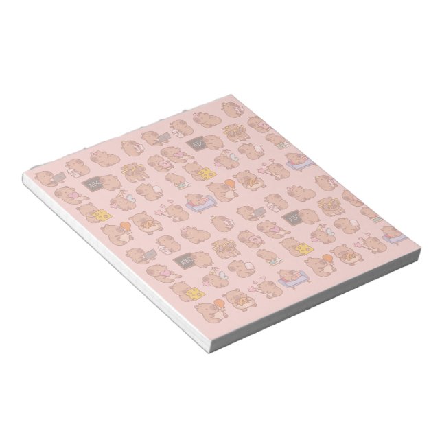 Bloco De Notas capybara stationery (Inclinado)
