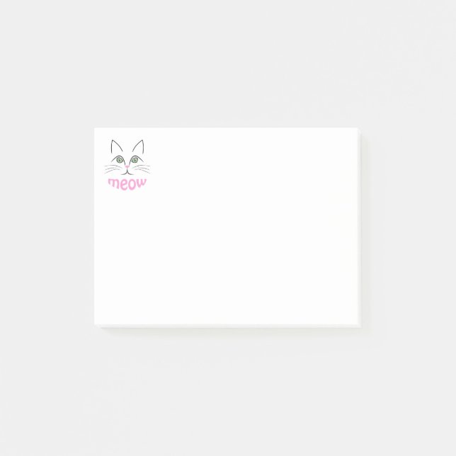 Bloco De Notas Cara de gato (Frente)
