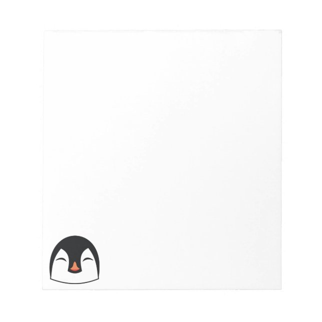 Bloco De Notas Cara de pinguim (Frente)