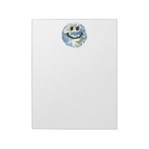 Bloco De Notas Cara feliz da terra